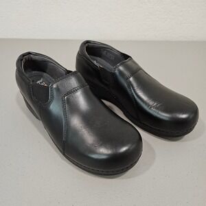 Dansko XP Black Leather‎ Clogs Comfort Nurse Shoes EU 41  US 10.5